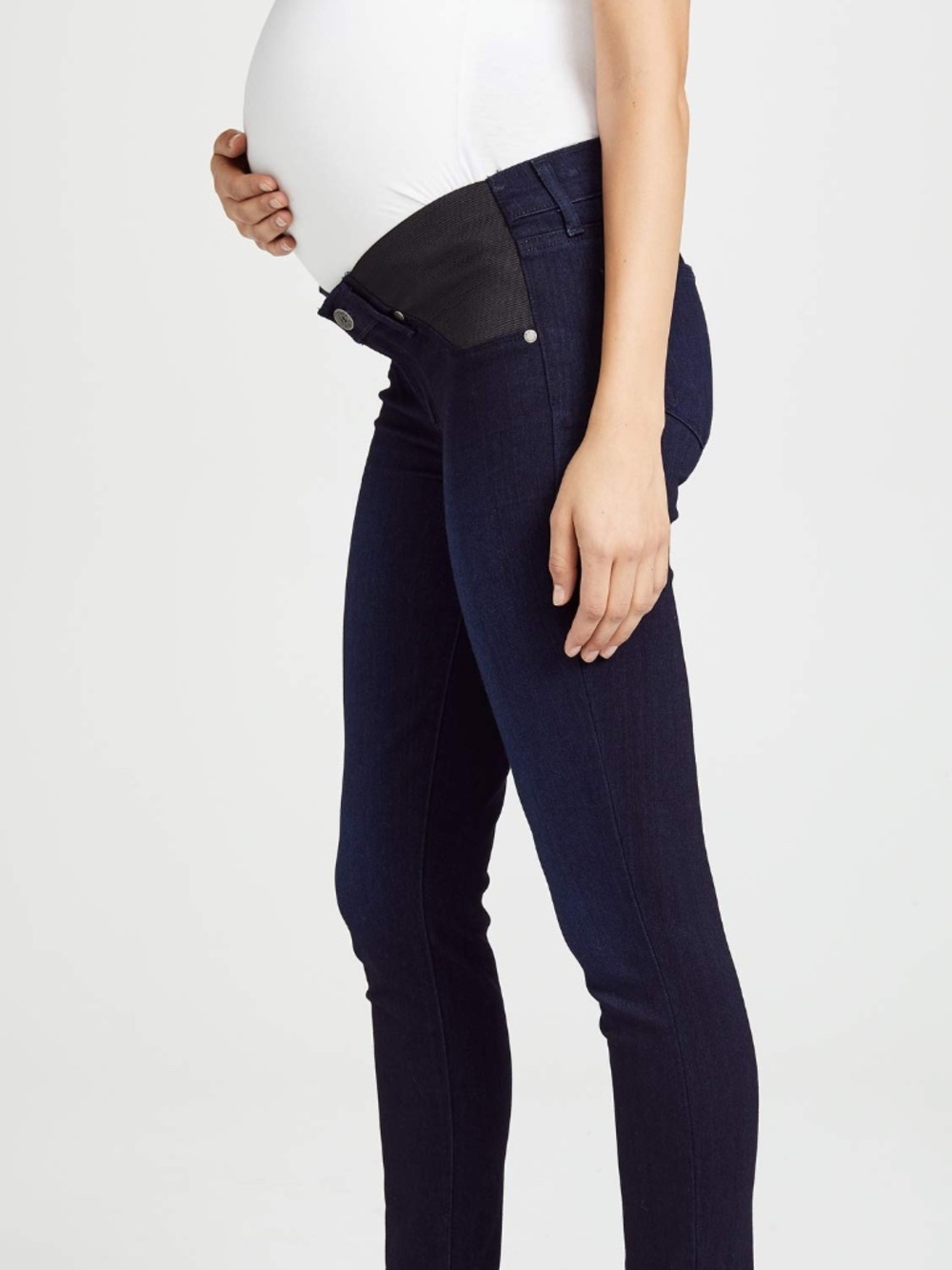 PAIGE Verdugo Ultra-Skinny Under-the-Bump Maternity Jeans